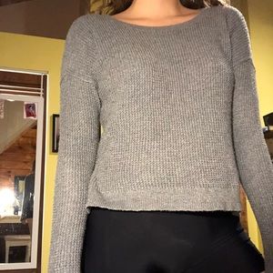 grey sweater